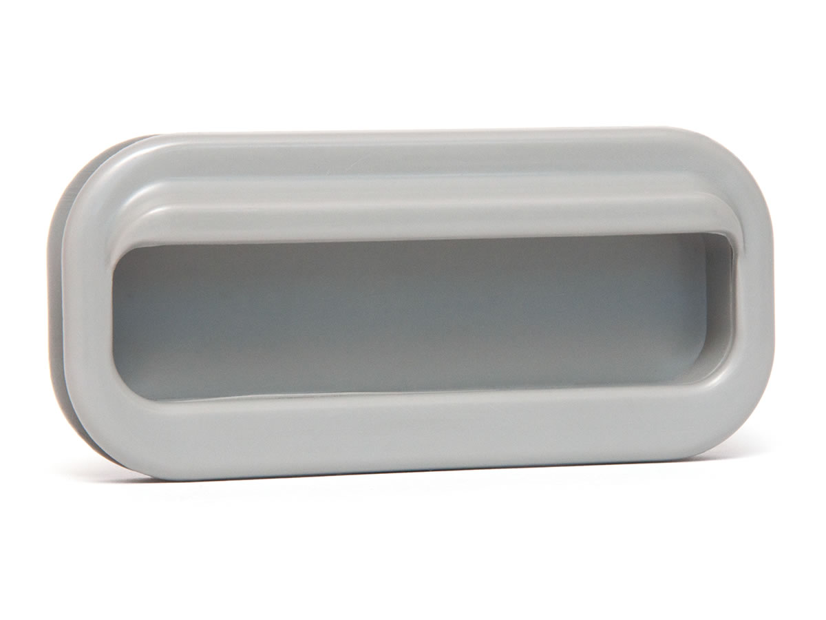 Griffmulde, innen glatt (flach), geschlossen, 2-teilig