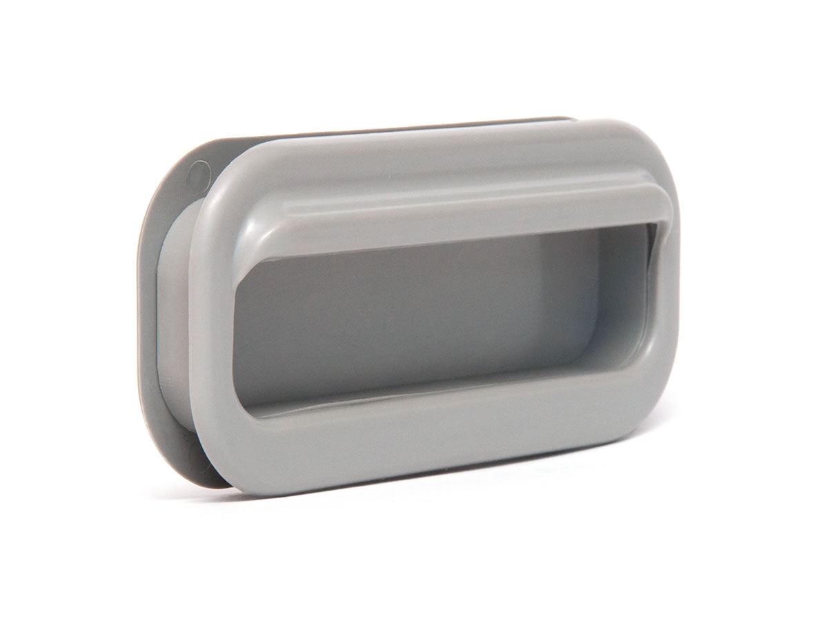 Griffmulde, innen glatt (flach), geschlossen, 2-teilig